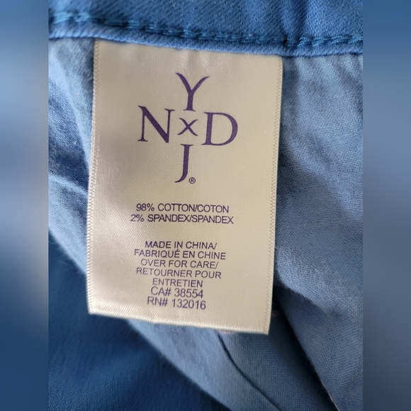NYDJ Women's Blue Crop Pants Slimming Plus Size 16 - Picture 5 of 8